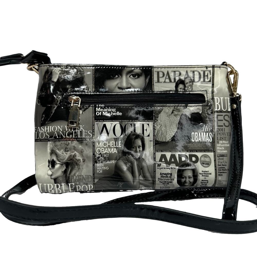 Michelle Obama Magazine Covers Crossbody Bag Purse